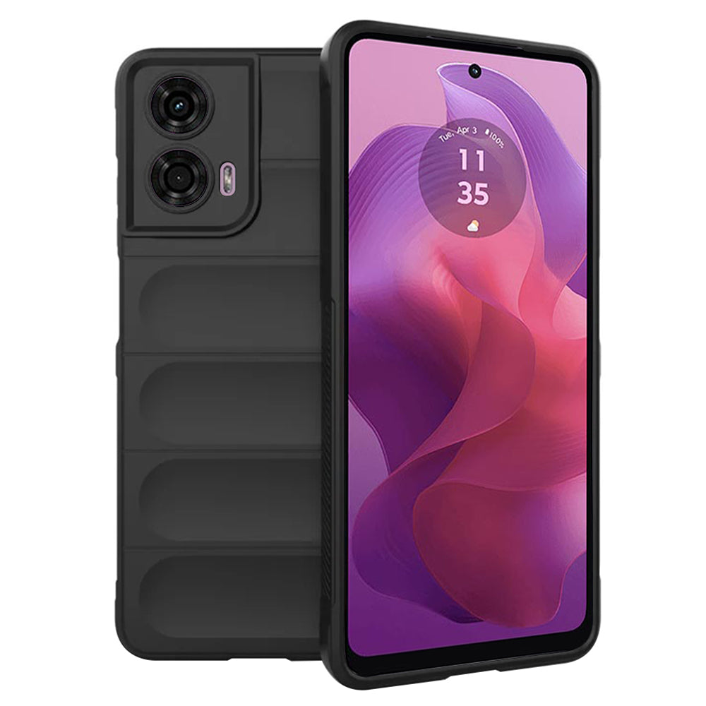 Kuori Motorola Moto G04s / E14 / G04 / G24 -puhelimelle, Techsuit, Magic Shield, Musta