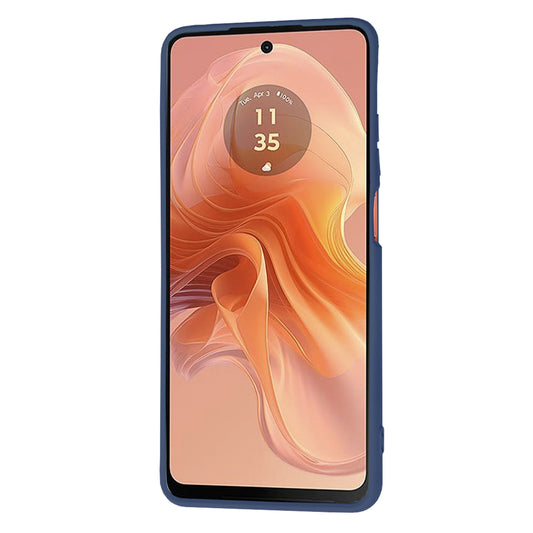 Kotelo Motorola Moto G04s / E14 / G04, Techsuit, SoftFlex, Tummansininen