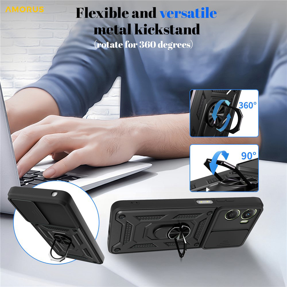 Kotelo Motorola Moto G06:lle, Techsuit, CamShield, Sininen