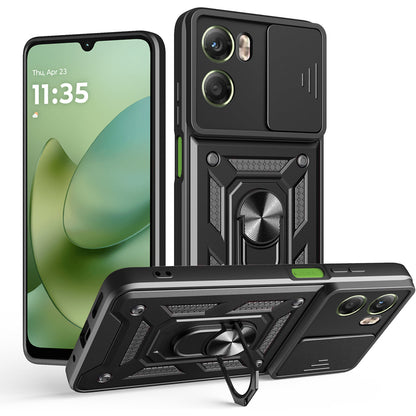 Kotelo Motorola Moto G06:lle, Techsuit, CamShield, Musta