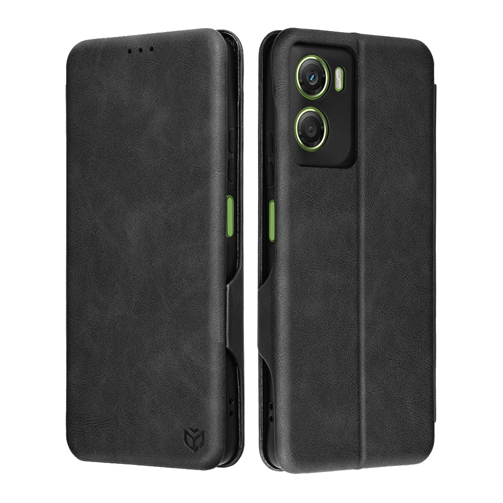 Kotelo Motorola Moto G06:lle, Techsuit, Safe Wallet Plus, Musta