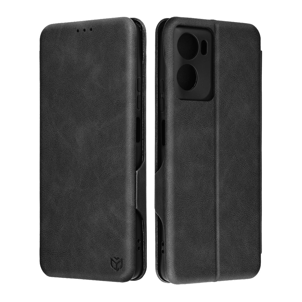 Kotelo Motorola Moto G06:lle, Techsuit, Safe Wallet Plus, Musta