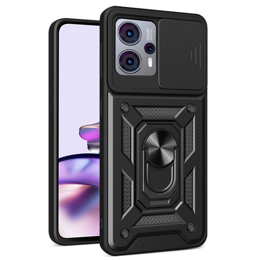 Kotelo Motorola Moto G13 / G23 / G53:lle, Techsuit, CamShield, Musta