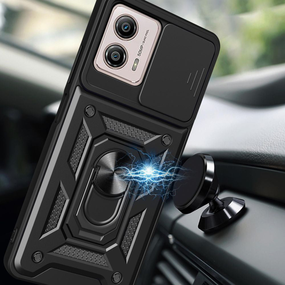 Kotelo Motorola Moto G13 / G23 / G53:lle, Techsuit, CamShield, Musta