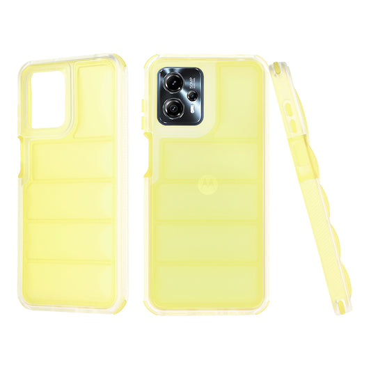 Kuori Motorola Moto G13 / G23 / G53:lle, Techsuit, Wave Shield, Keltainen