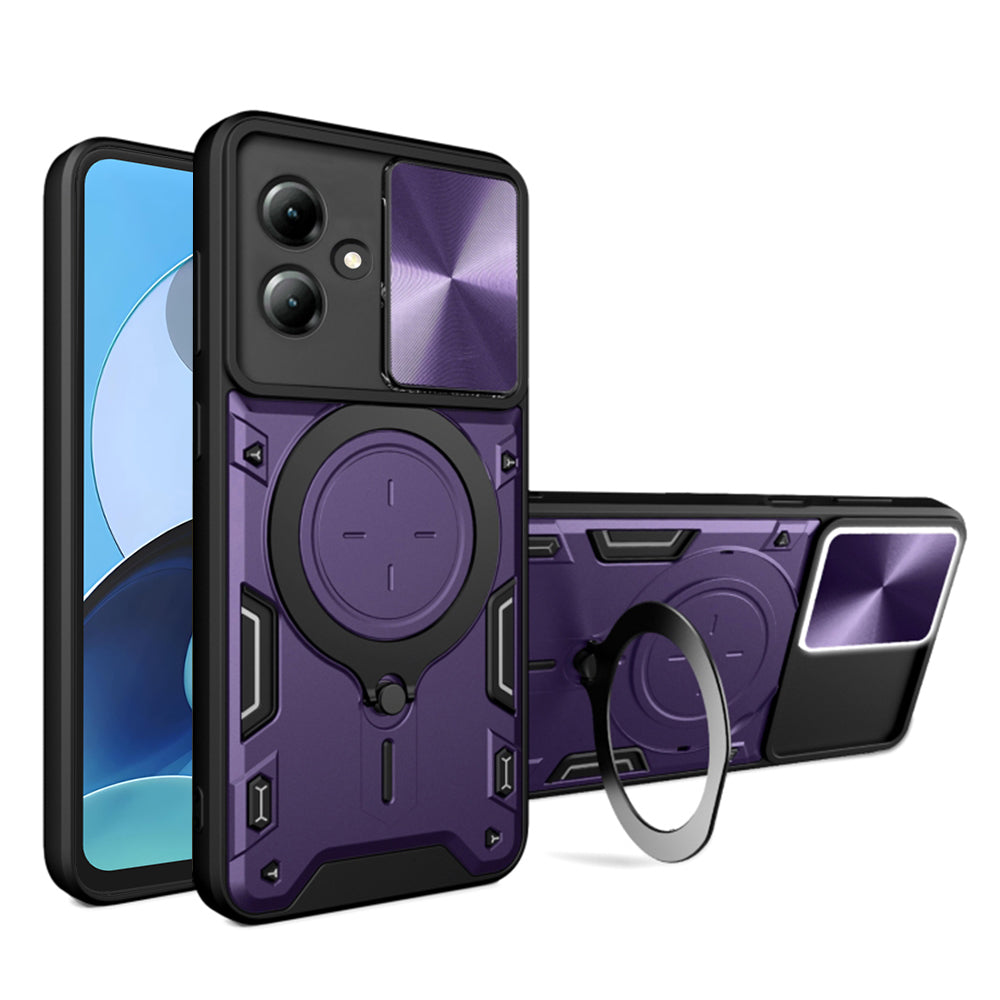 Suojakuori Motorola Moto G14:lle, Techsuit, CamGuard Pro, Violetti