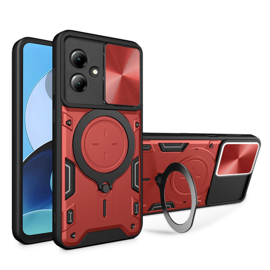 Suojakuori Motorola Moto G14:lle, Techsuit, CamGuard Pro, Punainen