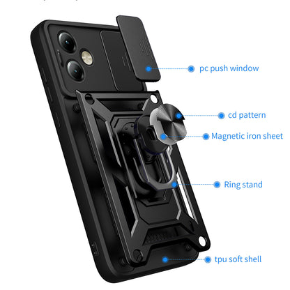 Kuori Motorola Moto G14:lle, Techsuit, CamShield, Sininen
