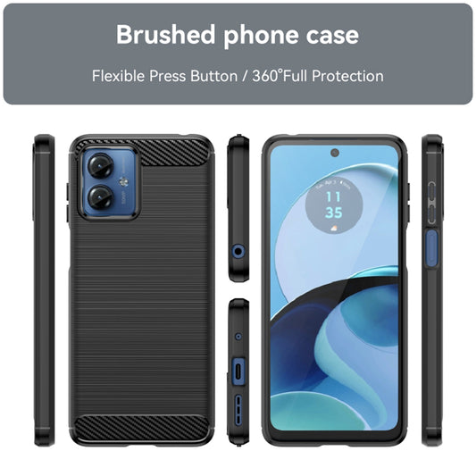 Suojakuori Motorola Moto G14:lle, Techsuit, Hiili, Musta