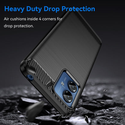 Suojakuori Motorola Moto G14:lle, Techsuit, Hiili, Musta