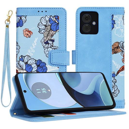 Kuori Motorola Moto G14:lle, Techsuit, FlipCraft, Sininen