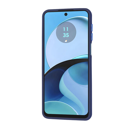 Case for Motorola Moto G14, Techsuit, HaloFrost, Navy Blue