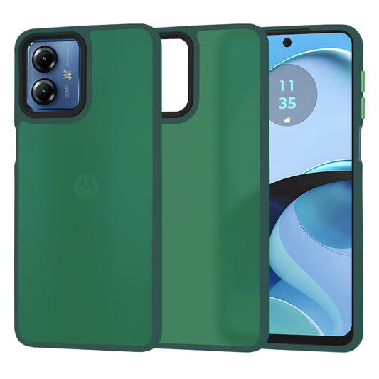 Kuori Motorola Moto G14:lle, Techsuit, HaloFrost, Vihreä