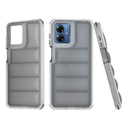 Kuori Motorola Moto G14:lle, Techsuit, Wave Shield, Musta