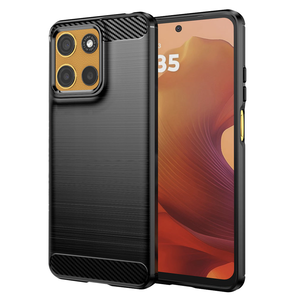 Suojakuori Motorola Moto G15 / G15 Power, Techsuit, Hiili, Musta