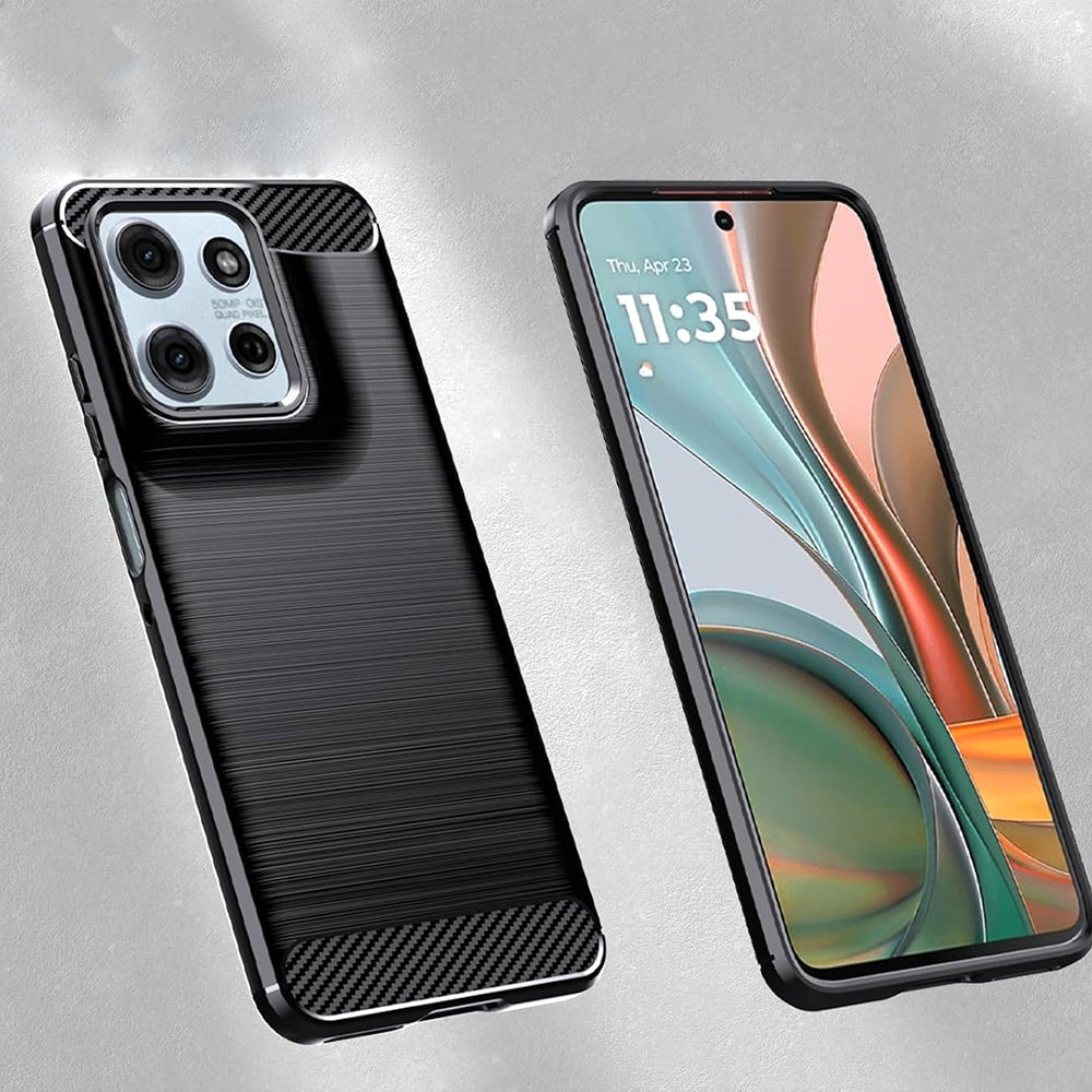 Suojakuori Motorola Moto G15 / G15 Power, Techsuit, Hiili, Musta