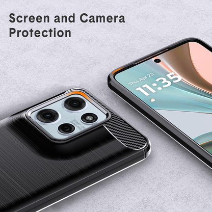 Suojakuori Motorola Moto G15 / G15 Power, Techsuit, Hiili, Musta
