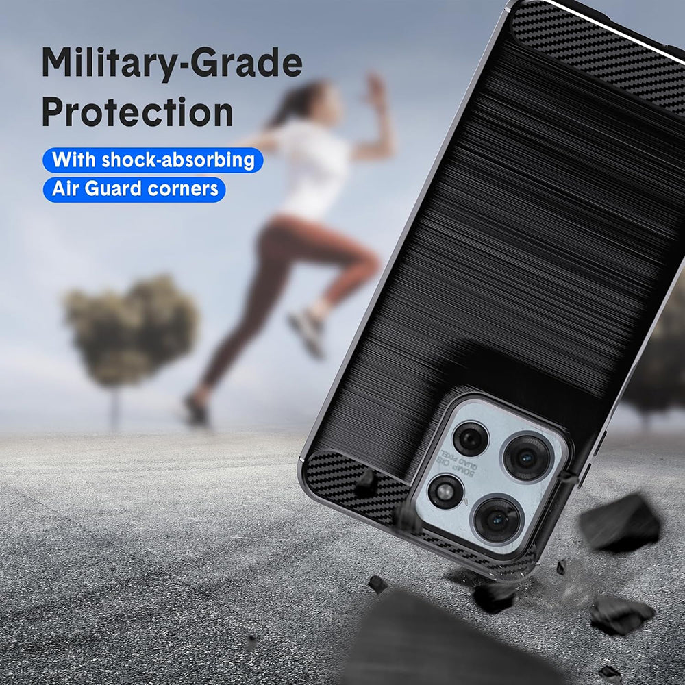 Suojakuori Motorola Moto G15 / G15 Power, Techsuit, Hiili, Musta