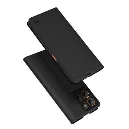 Kuori Motorola Moto G15 / G15 Power -puhelimelle, Techsuit, Magskin Book, Musta