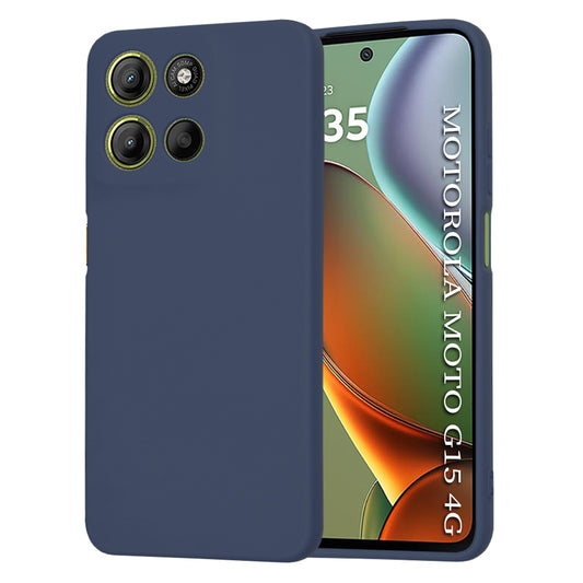 Suojakuori Motorola Moto G15 / G15 Power, Techsuit, SoftFlex, Laivastonsininen
