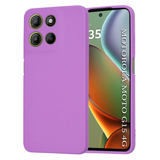 Suojakuori Motorola Moto G15 / G15 Power -puhelimelle, Techsuit, SoftFlex, violetti