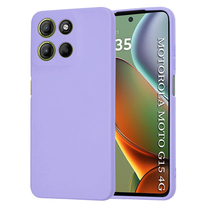 Suojakuori Motorola Moto G15 / G15 Power, Techsuit, SoftFlex, Vaaleanvioletti