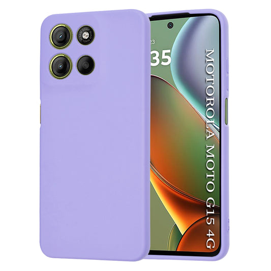 Suojakuori Motorola Moto G15 / G15 Power, Techsuit, SoftFlex, Vaaleanvioletti