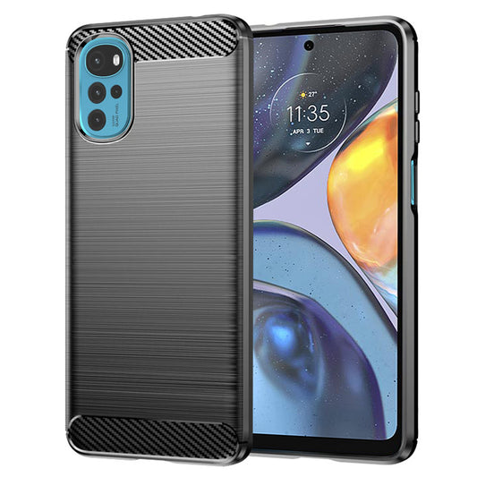 Suojakuori Motorola Moto G22:lle, Techsuit, Hiili, Musta