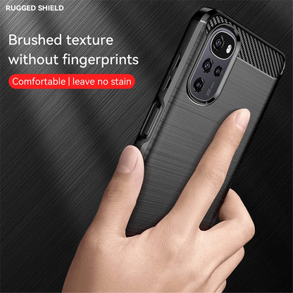 Case for Motorola Moto G22, Techsuit, Carbon, Black