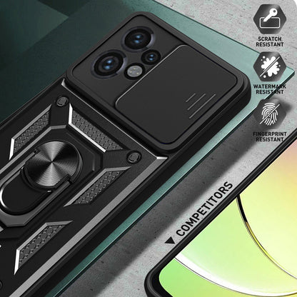 Suojakuori Motorola Moto G24 Powerlle, Techsuit, CamShield, Musta