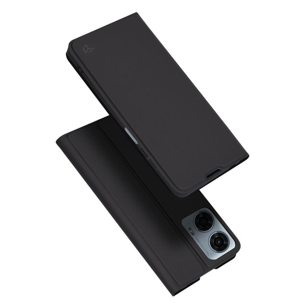 Suojakuori Motorola Moto G24 Powerlle, Techsuit, Magskin Book, Musta