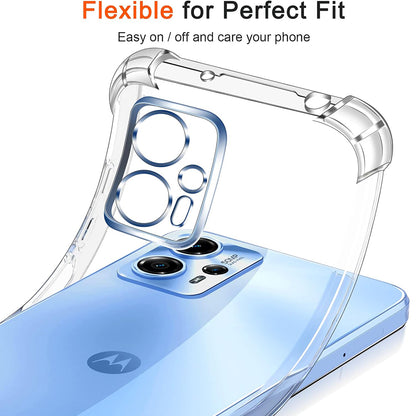 Case for Motorola Moto G24 Power, Techsuit, Shockproof Clear, Transparent