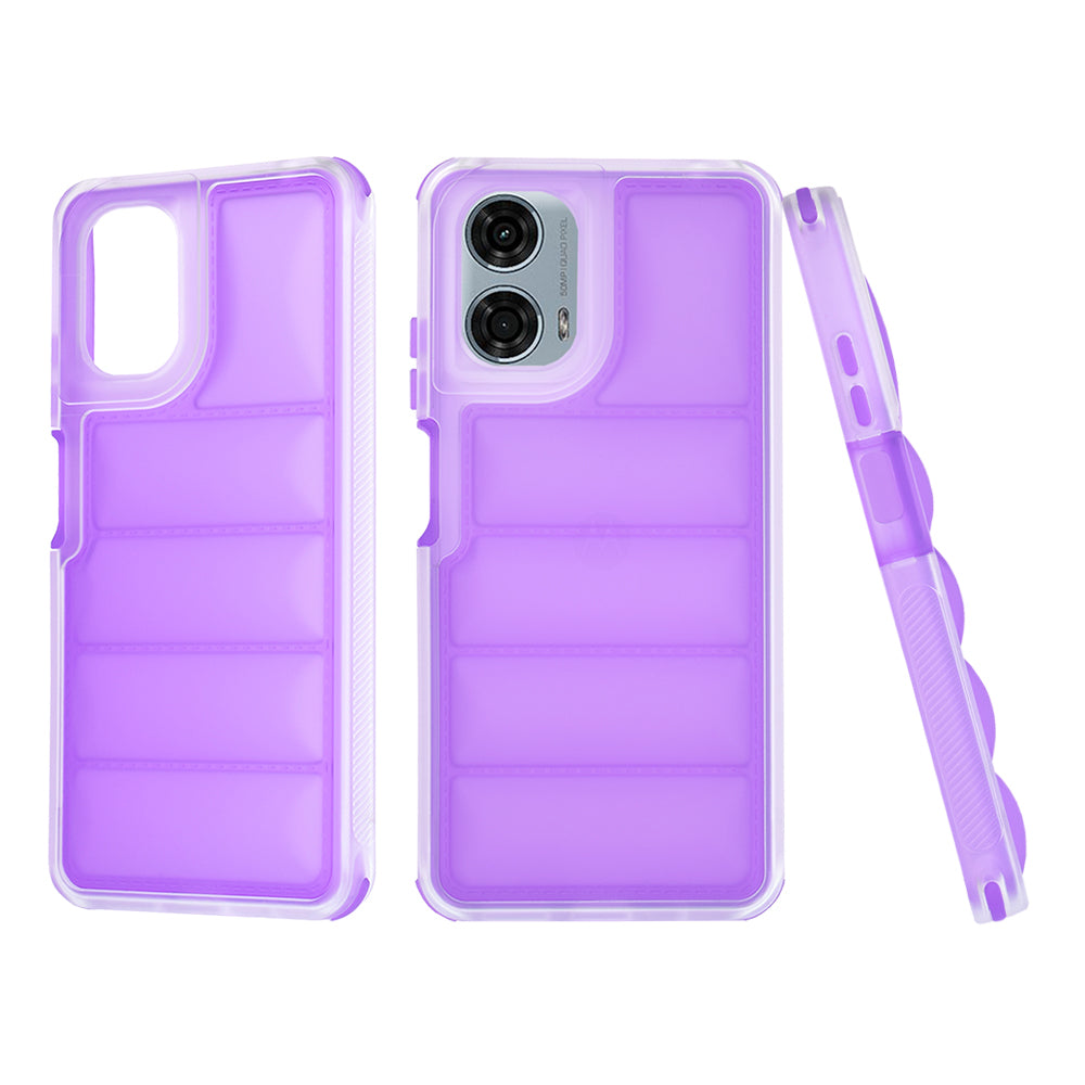 Suojakuori Motorola Moto G24 Powerlle, Techsuit, Wave Shield, Violetti