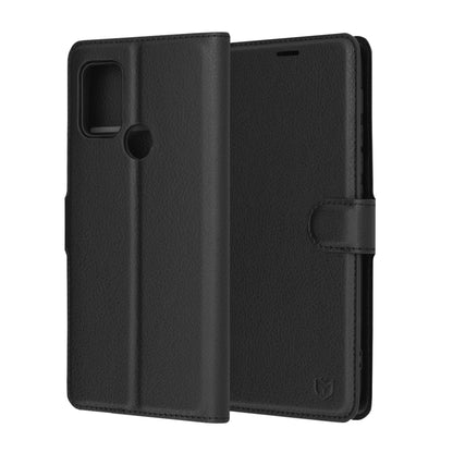 Kotelo Motorola Moto G30 / G20 / G10:lle, Techsuit, nahkainen folio, musta