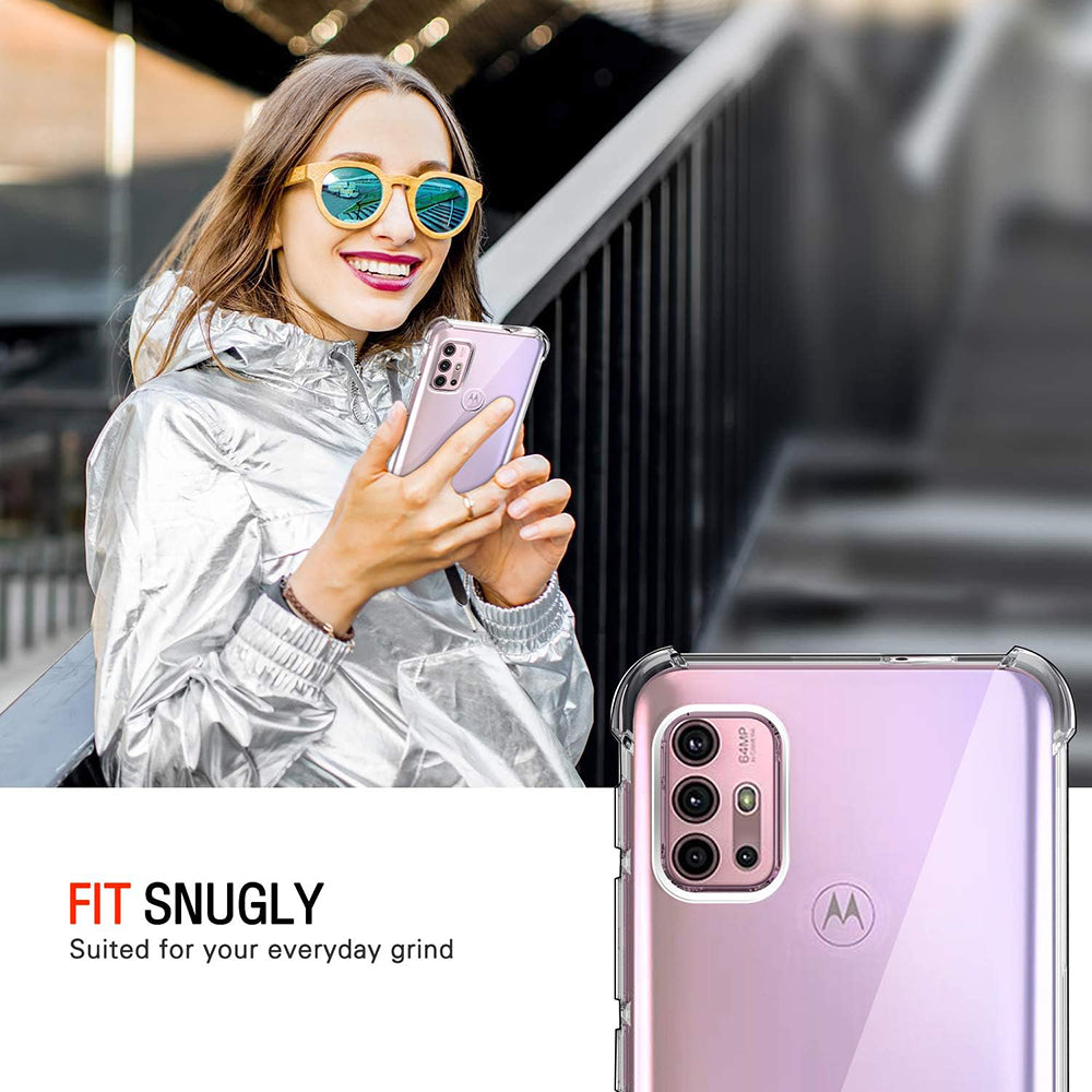 Suojakuori Motorola Moto G30 / G20 / G10:lle, Techsuit, Iskunkestävä Kirkas, Läpinäkyvä