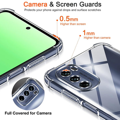 Suojakuori Motorola Moto G31 / G41:lle, Techsuit, Iskunkestävä Kirkas, Läpinäkyvä