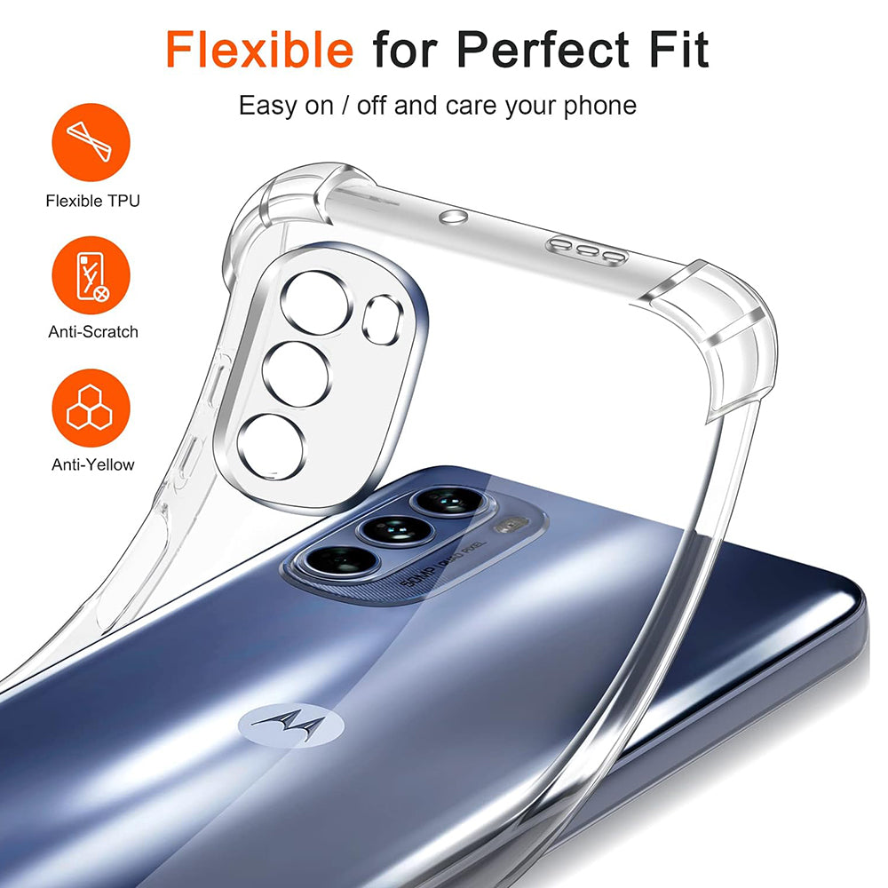 Suojakuori Motorola Moto G31 / G41:lle, Techsuit, Iskunkestävä Kirkas, Läpinäkyvä