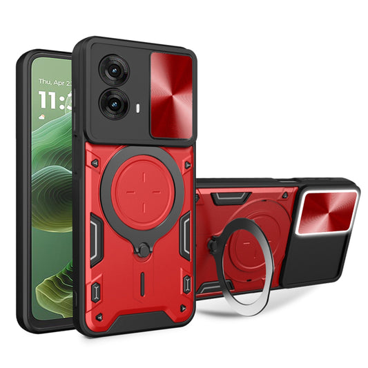 Kuori Motorola Moto G35:lle, Techsuit, CamGuard Pro, Punainen