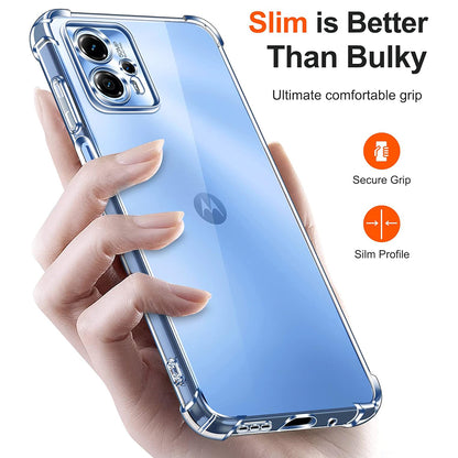 Case for Motorola Moto G35, Techsuit, Shockproof Clear, Transparent