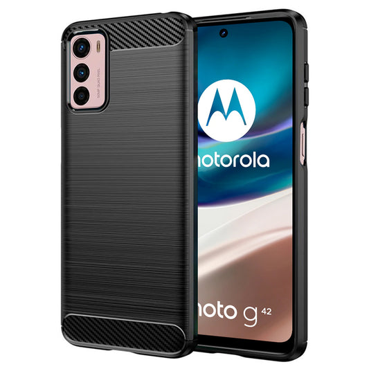 Suojakuori Motorola Moto G42:lle, Techsuit, Hiili, Musta
