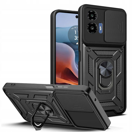 Suojakuori Motorola Moto G45 / G34:lle, Techsuit, CamShield, Musta