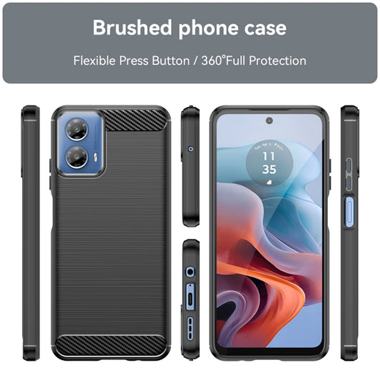 Suojakuori Motorola Moto G45 / G34:lle, Techsuit, Hiili, Musta