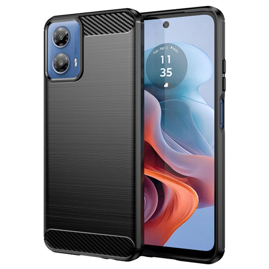 Suojakuori Motorola Moto G45 / G34:lle, Techsuit, Hiili, Musta