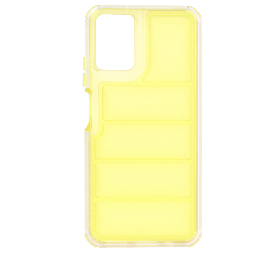 Case for Motorola Moto G45 / G34, Techsuit, Wave Shield, Yellow