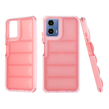 Case for Motorola Moto G45 / G34, Techsuit, Wave Shield, Red