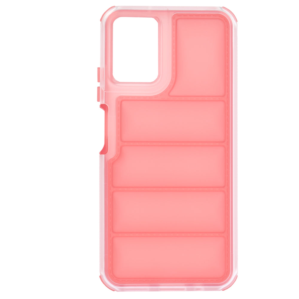 Case for Motorola Moto G45 / G34, Techsuit, Wave Shield, Red