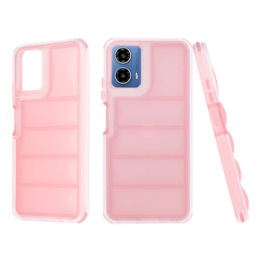 Suojakuori Motorola Moto G45 / G34:lle, Techsuit, Wave Shield, Vaaleanpunainen