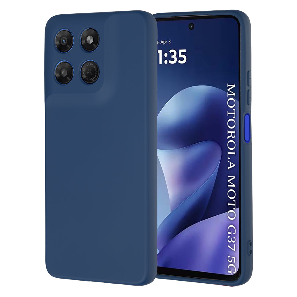 Suojakuori Motorola Moto G47 / G37 Power / G37, Techsuit, SoftFlex, Laivastonsininen