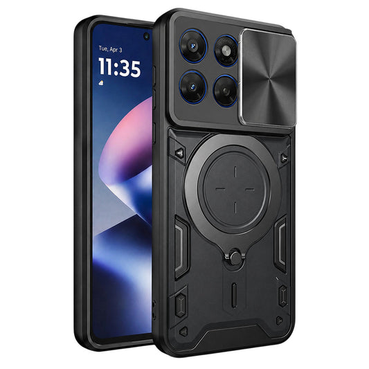 Kuori Motorola Moto G47 / G37:lle, Techsuit, CamGuard Pro, Musta