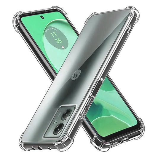 Kuori Motorola Moto G54:lle, Techsuit, Iskunkestävä Kirkas, Läpinäkyvä